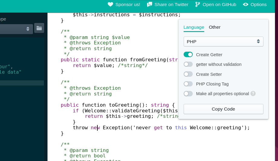 Adding a close button · Issue #2235 · glideapps/quicktype · GitHub