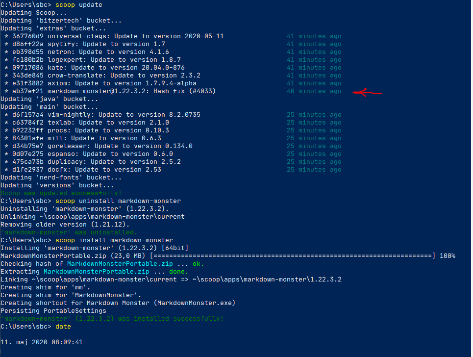 Markdown monster 1 22 3 2 Hash Check Failed Issue 4034 Markdown monster 1 22 3 2 hash check failed issue 4034