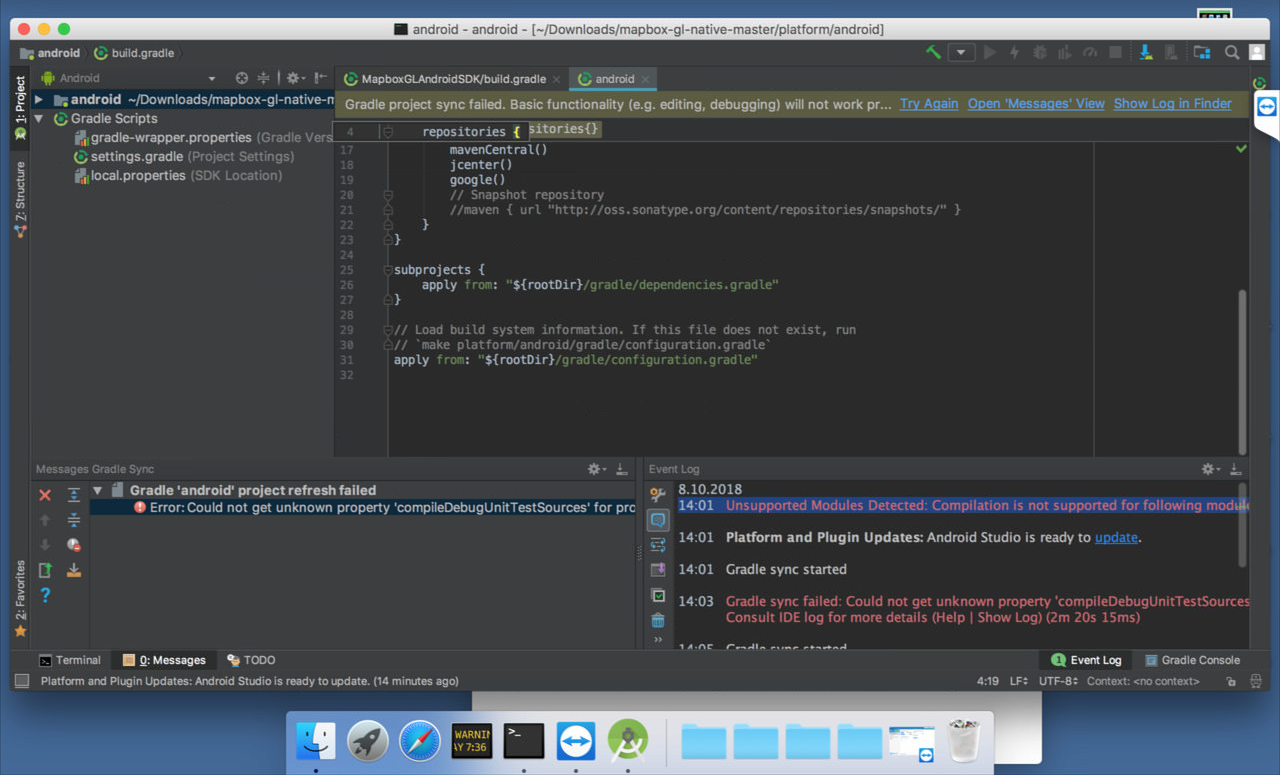 get the sdk android studio for mac