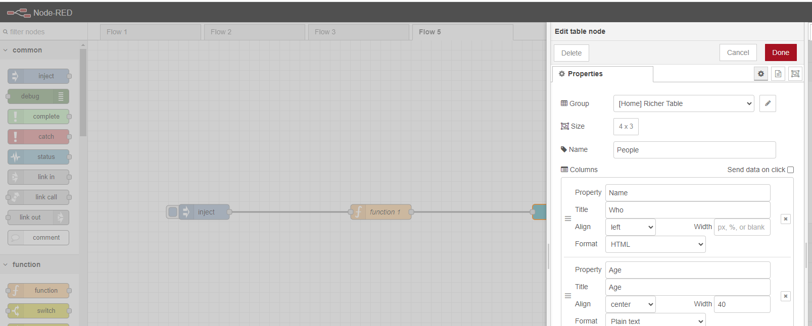 How to change font size of Table Data in Node Red? · TotallyInformation ...
