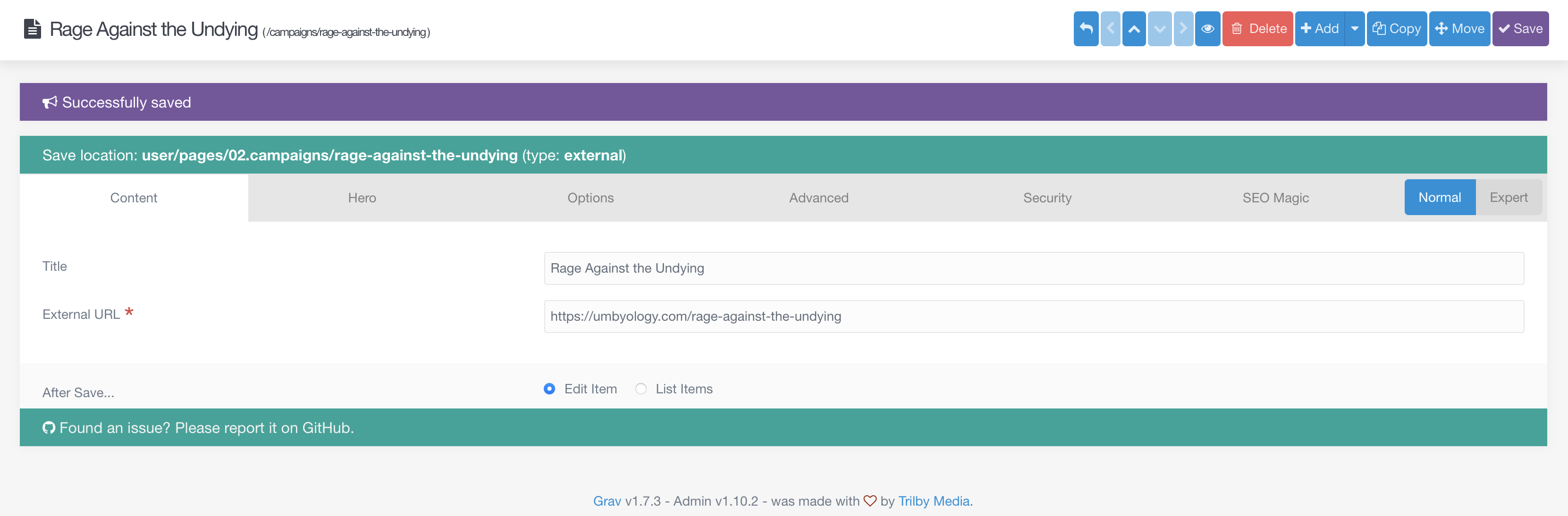 External Page Template Not Working · Issue #2051 · getgrav/grav-plugin ...