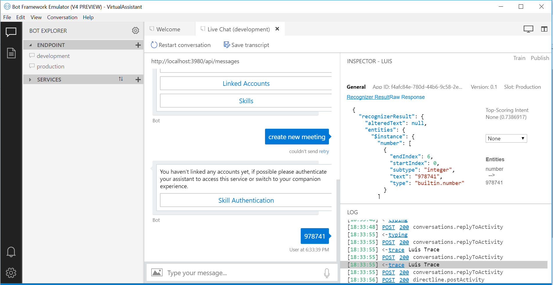 Skill workflow not started after Authentication code typed in · Issue ...