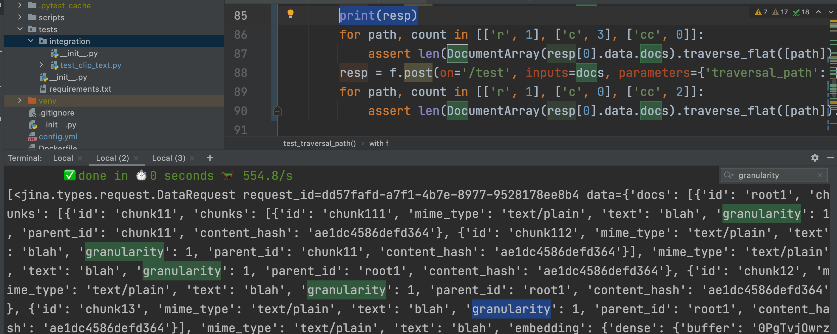 document granularity off when building chunks bottom up · Issue #2715 ...