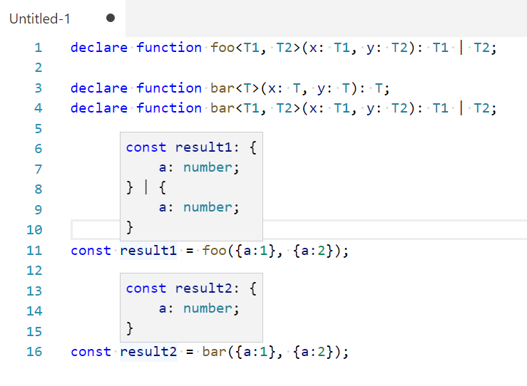 type reduction