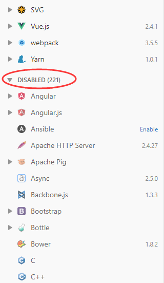 UI: the color of the DISABLED side bar couldn't distinguish with Enable ...