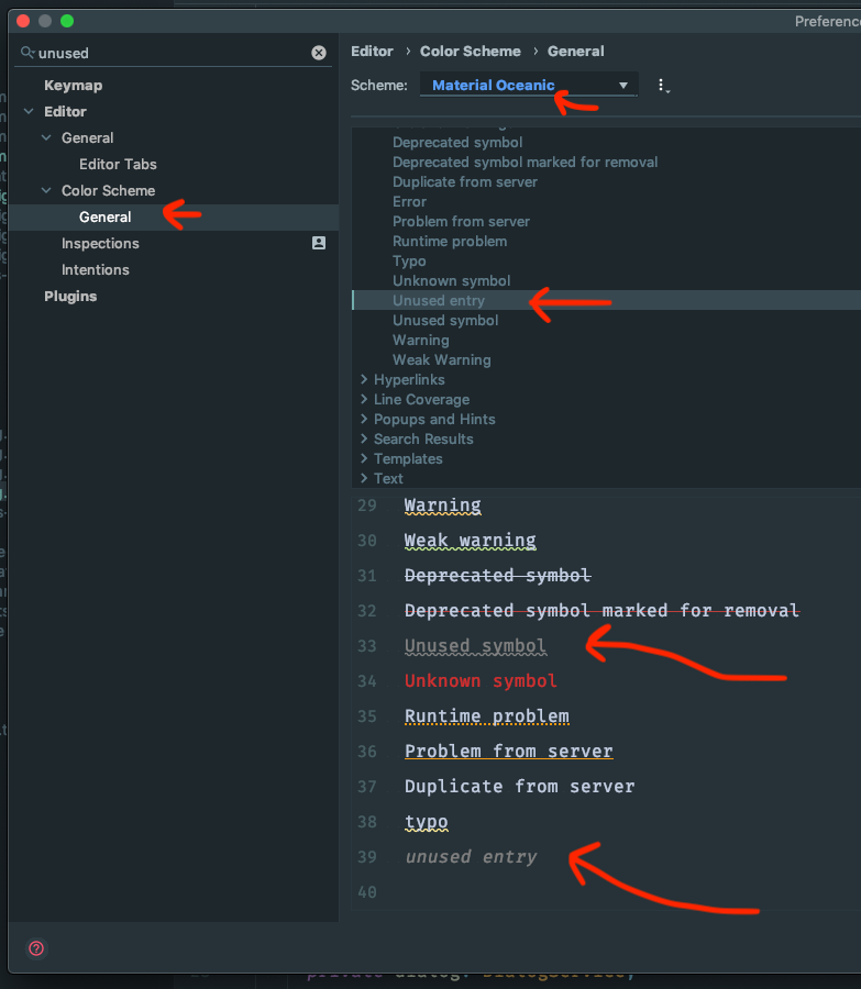 unused import no longer IDE default (gray + underlined) · Issue #1133 ...