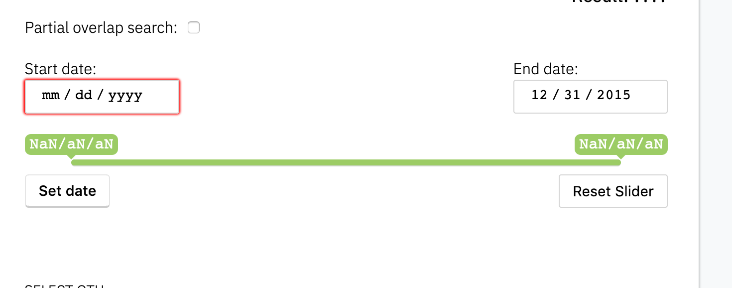 Collection Object Filter Date range bug · Issue 1047