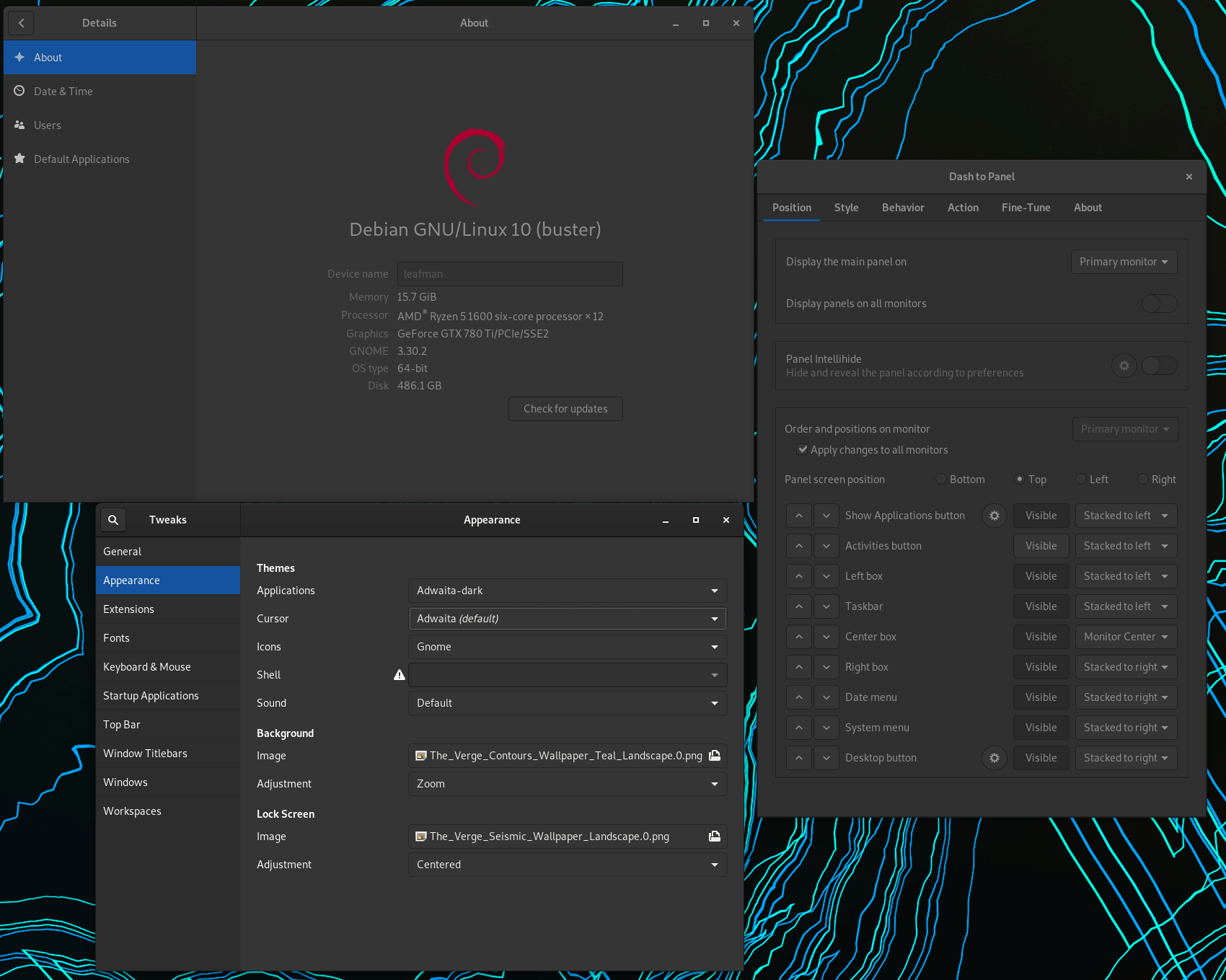 Missing date and time from the panel · Issue 1083 · homesweetgnome