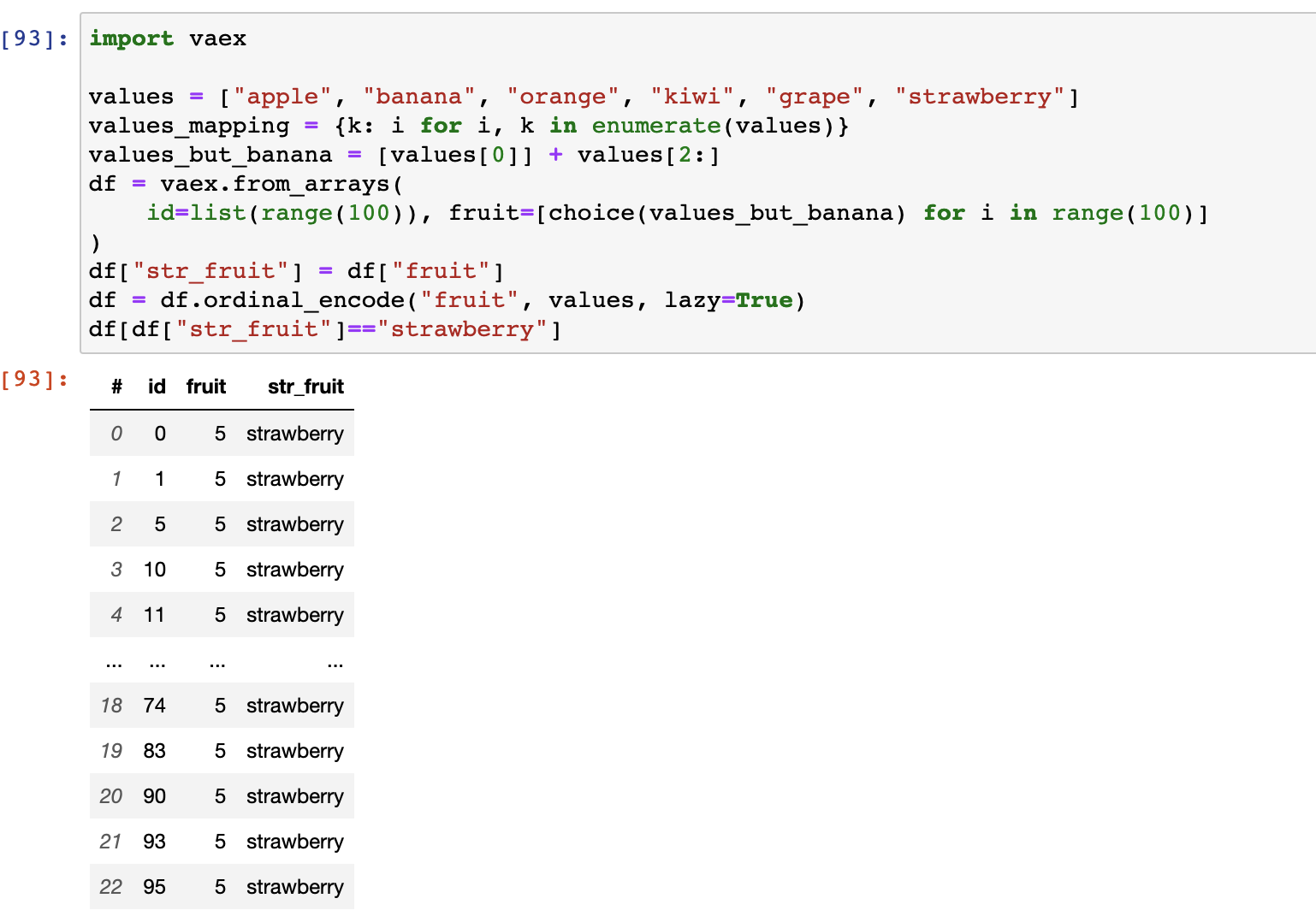 [BUG-REPORT] Vaex leaves out the last value when ordinal encoding ...