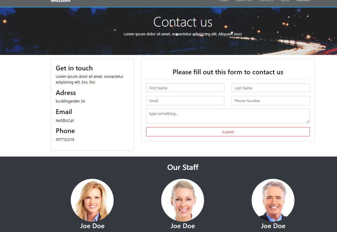 Github Piotrkosinski137 Bootstrap Projects
