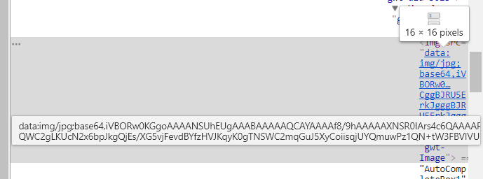 Icon display error when using base64 (at any component) (for extensions ...
