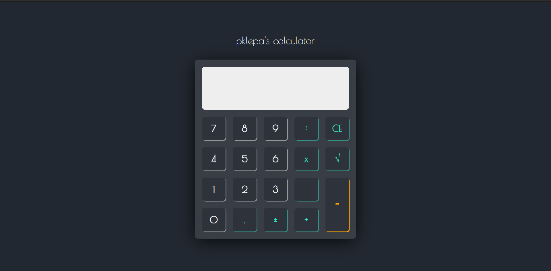 GitHub - pklepa/calculator: [Odin] Implementation of a fully functional ...