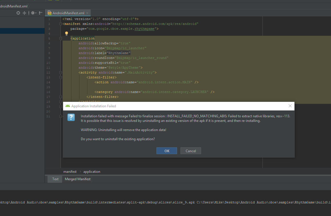 No toolchains found in the NDK toolchains folder for ABI with prefix