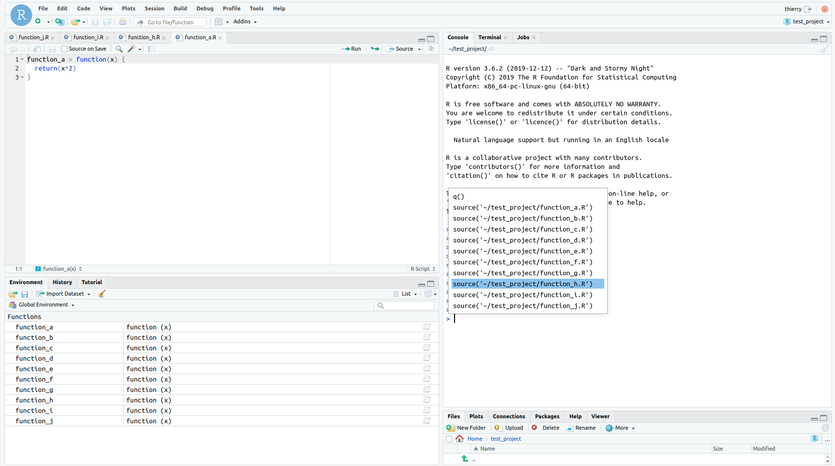 CtrlUp in console does not bring you to latest command, but random one