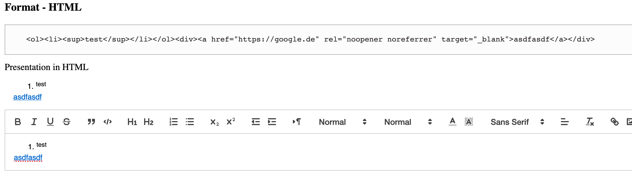 Rel Noopener Noreferrer On Links When Text Is Processed With Ngx Quill Issue 699 Killercodemonkey Ngx Quill Github