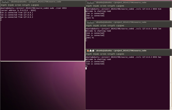 GitHub - HeidiHyeji/chatting: Terminal chat programs based on Linux, C