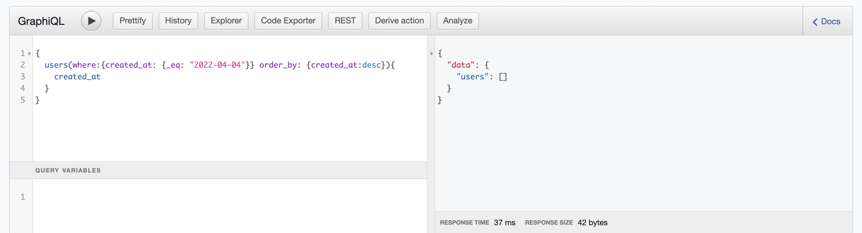 Hasura's _lte filter not returning the equal to part with dates, just