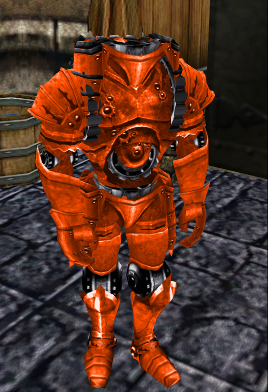 Gear Knight model arrangement for player characters, at least, is not