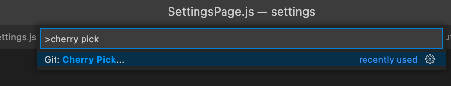 functionality to search commits when you trigger the action to cherry ...
