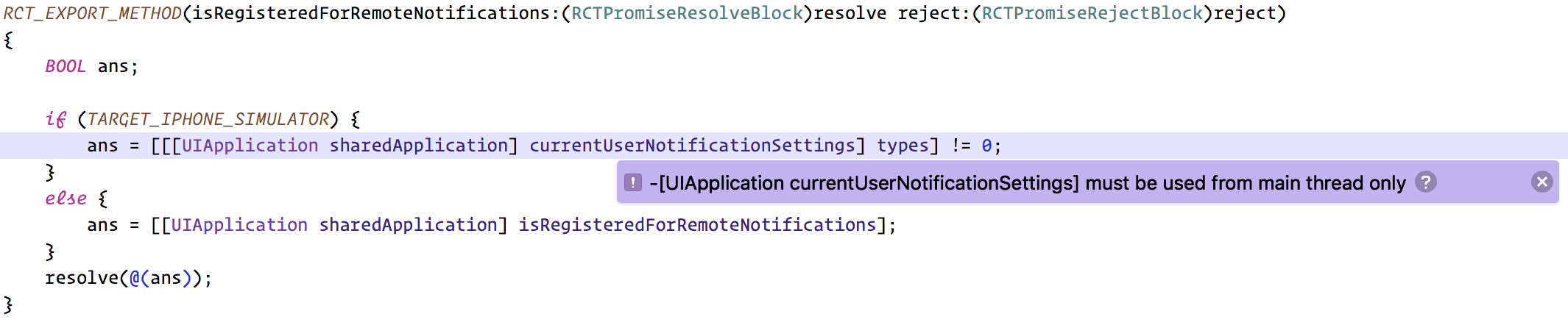 Main thread issues · Issue #184 · wix/react-native-notifications · GitHub