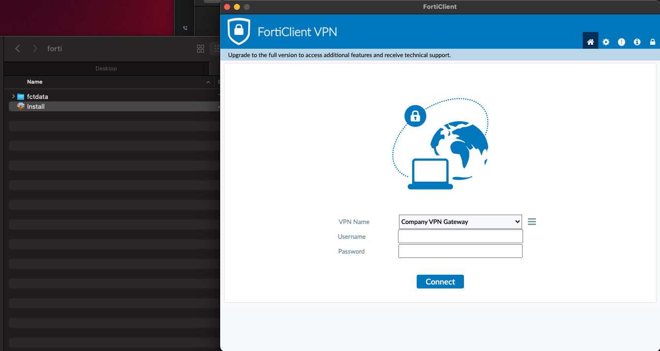 Forticlient Installation ITSupportTools/jamf/forticlient/install-configure/installing ...