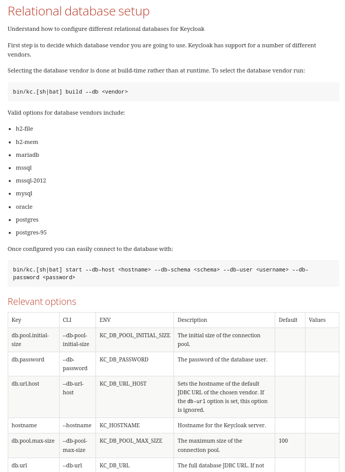 Documentation for Quarkus distribution · keycloak keycloak · Discussion ...