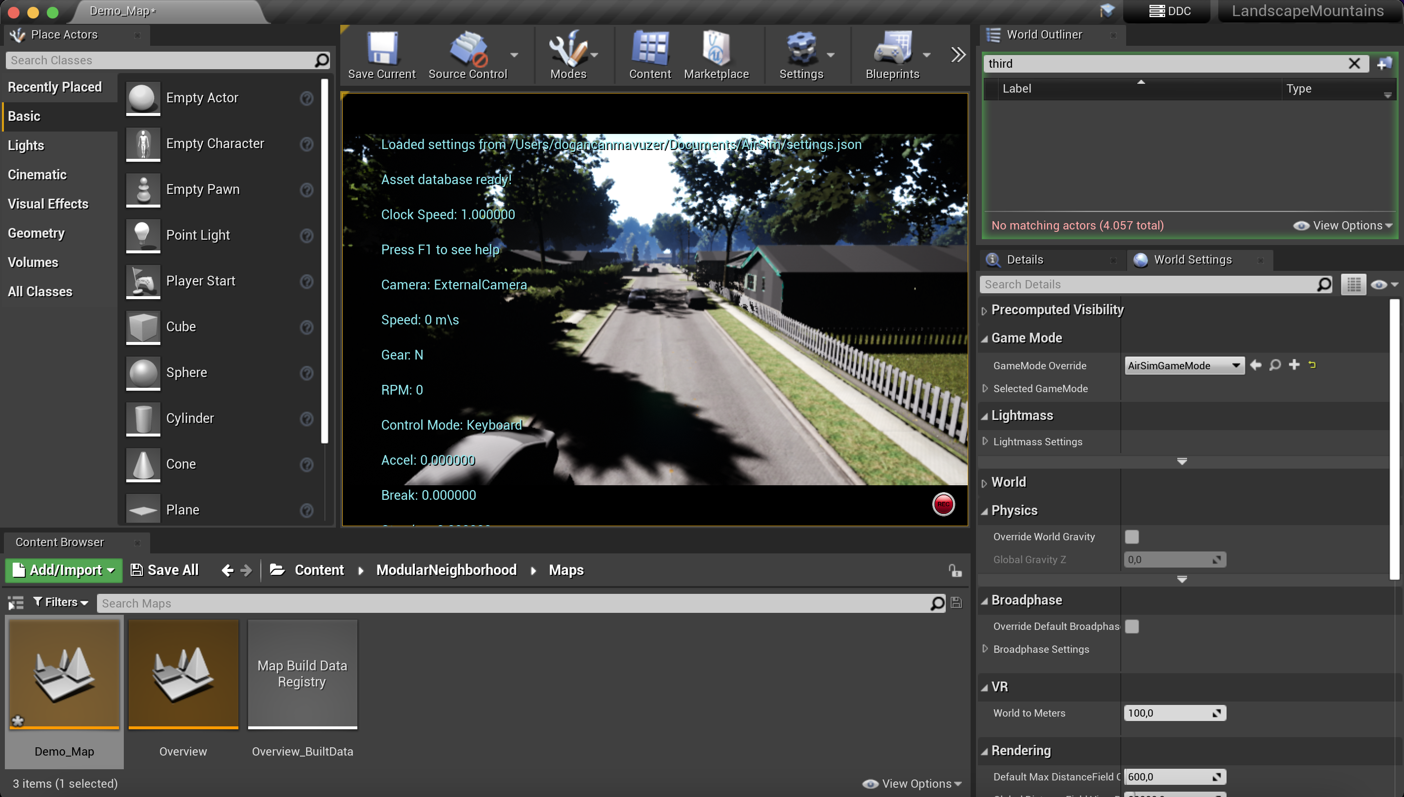 The Car does not appear · microsoft AirSim · Discussion #4531 · GitHub