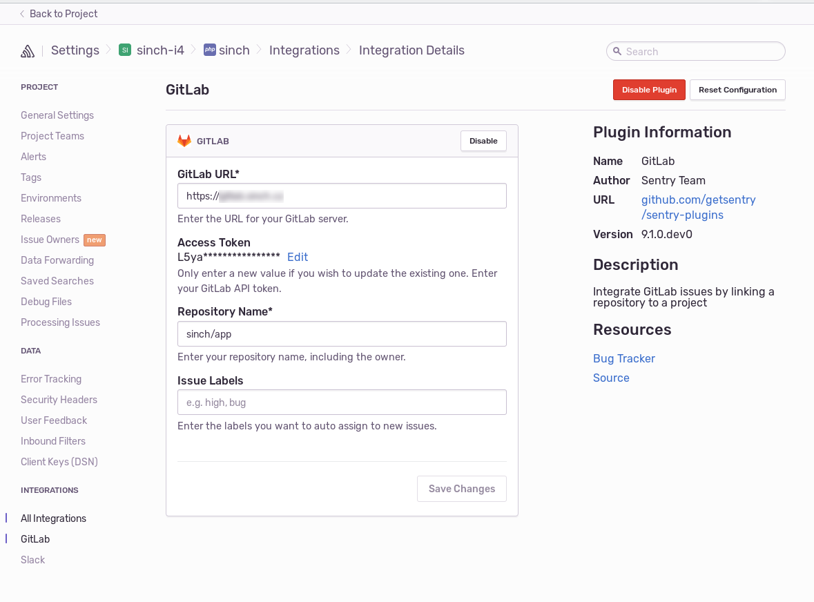 Link gitlab issue button missing · Issue #397 · getsentry/sentry ...