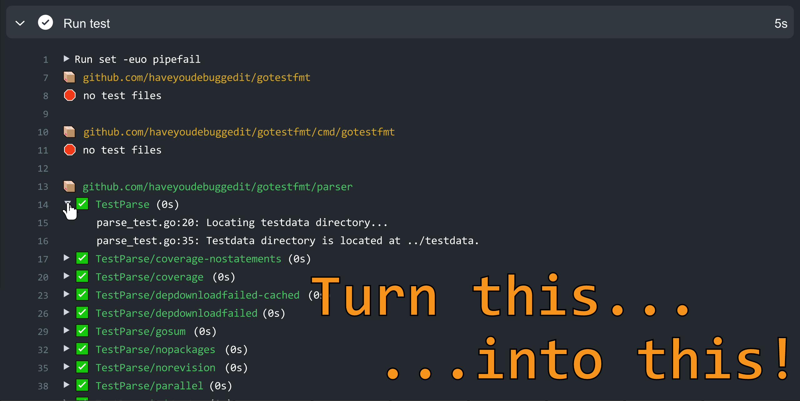 Use `gotestfmt` for output · Issue #268 · matrix-org/complement · GitHub