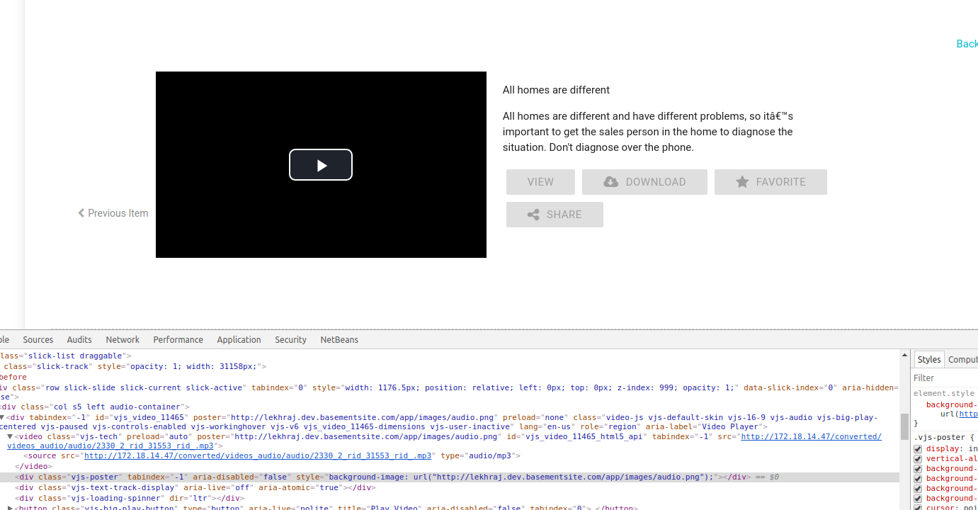 Audio File not showing the poster · Issue 4571 · videojs/video.js · GitHub