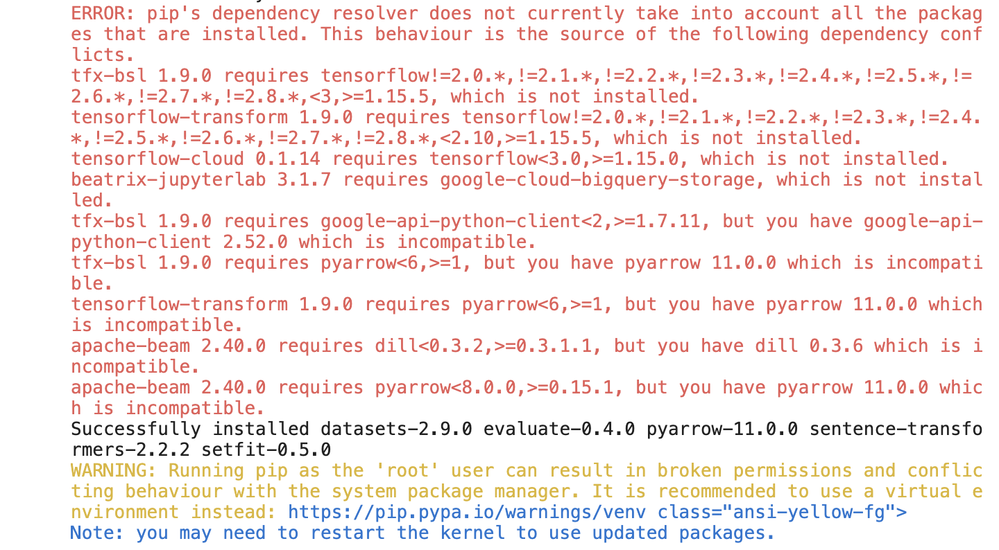 Unable to install setfit in Kaggle Notebook · Issue #294 · huggingface ...
