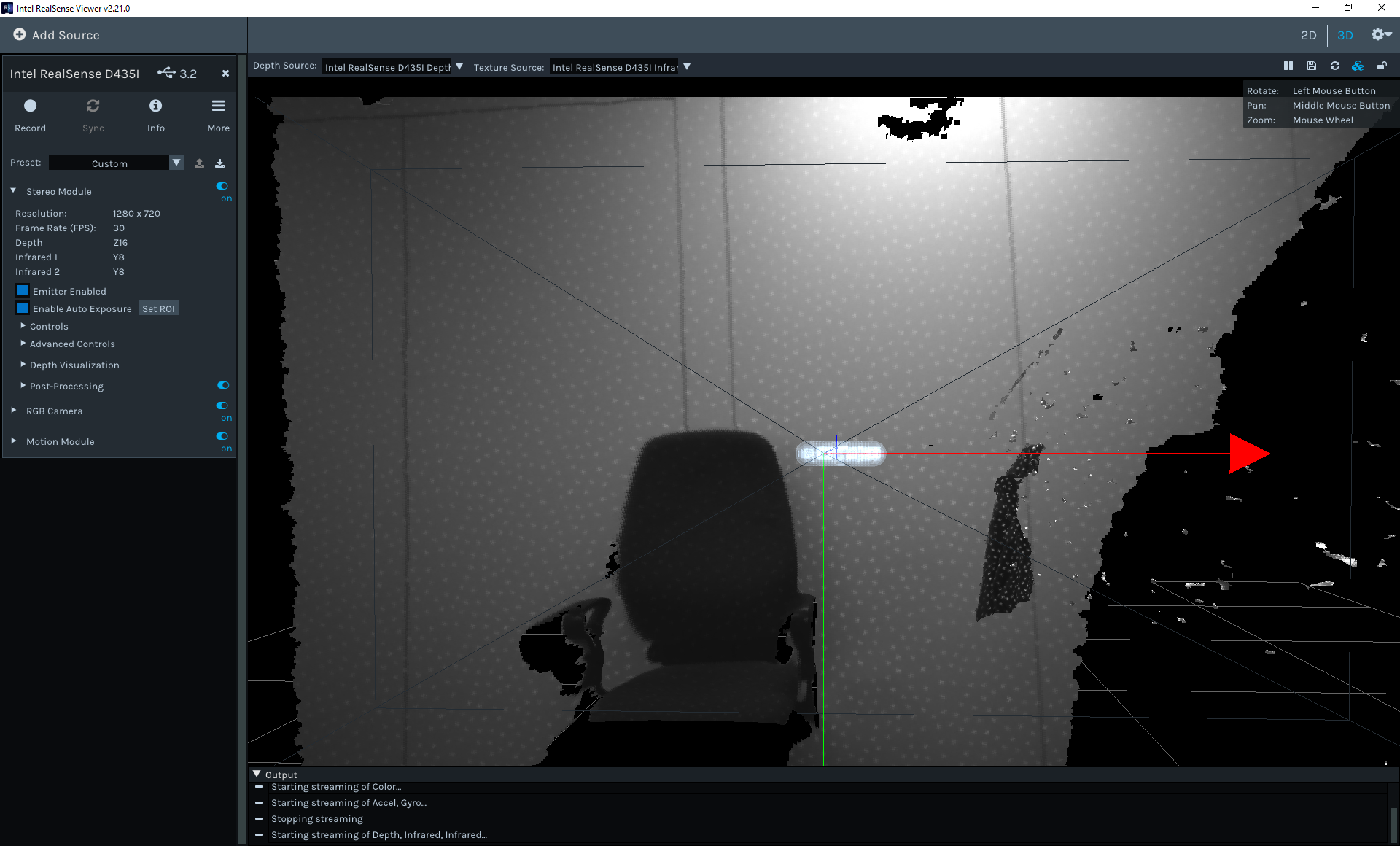 color texture mapping doesn't work (at least in RealSense Viewer ...