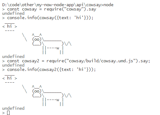 default.cow not found when running now/node tutorial · Issue #1645 ...