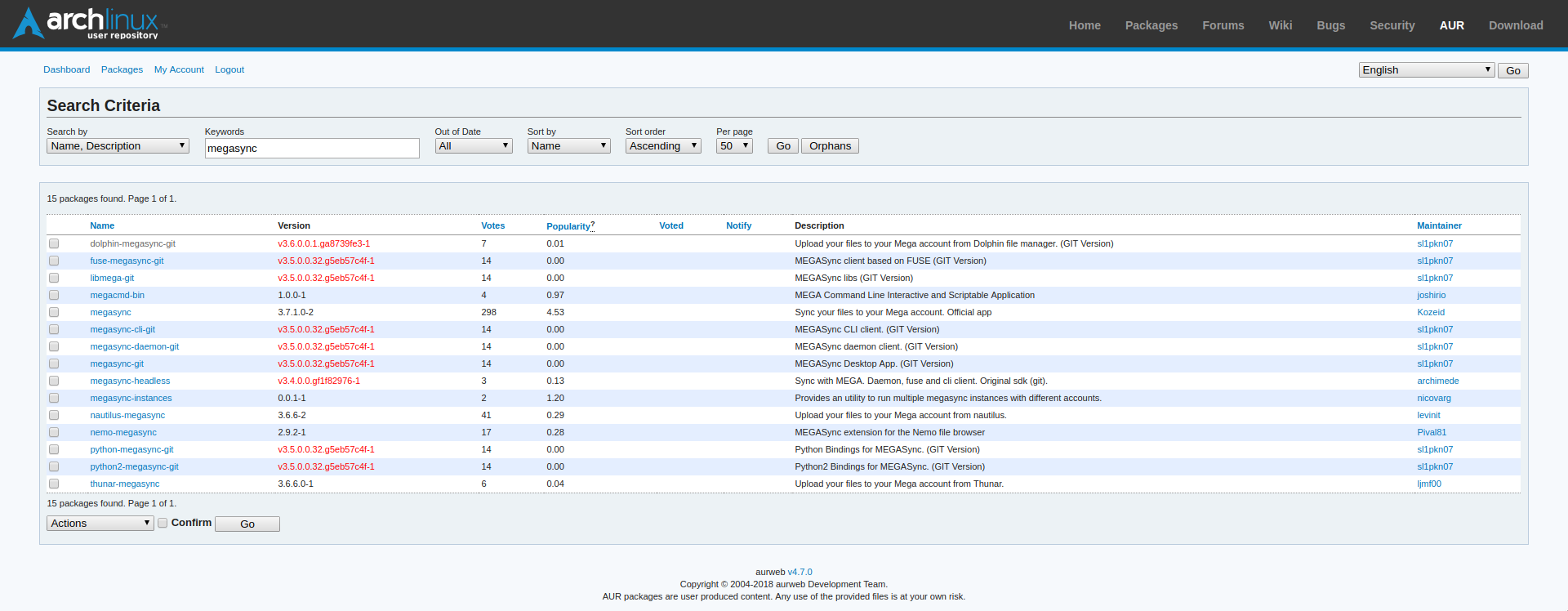 Missing dolphin-megasync 3.6.6 in AUR Archlinux · Issue #248 · meganz ...