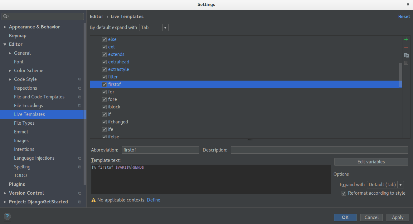 feature syntax not working for .html in Pycharm Version 2018.1.4 · Issue 4
