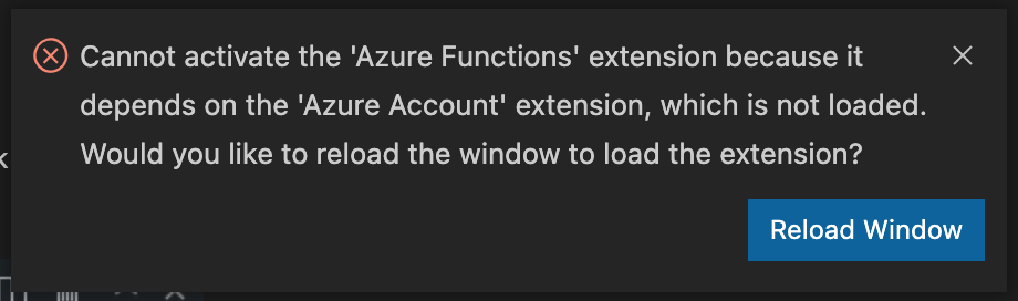 Change the minimum VS Code version that the Function extension supports ...