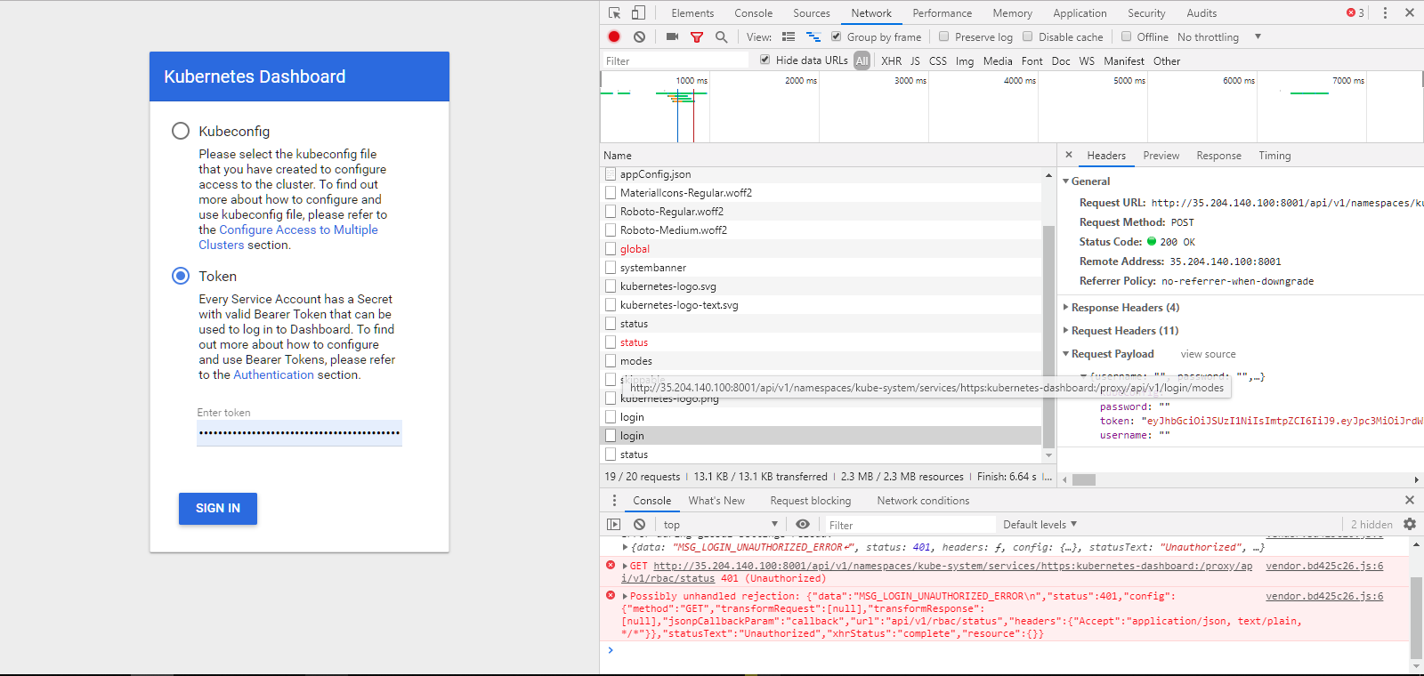 can't access into dashboard · Issue #3895 · kubernetes/dashboard · GitHub
