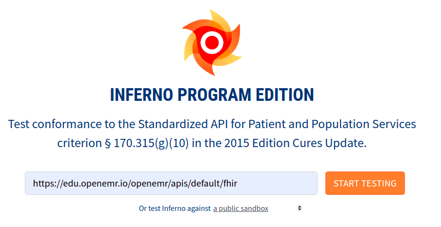 MU3 Demo Site Setup for FHIR Inferno Testing · Issue #4585 · openemr ...
