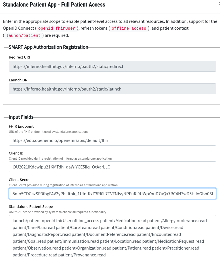 MU3 Demo Site Setup for FHIR Inferno Testing · Issue #4585 · openemr ...