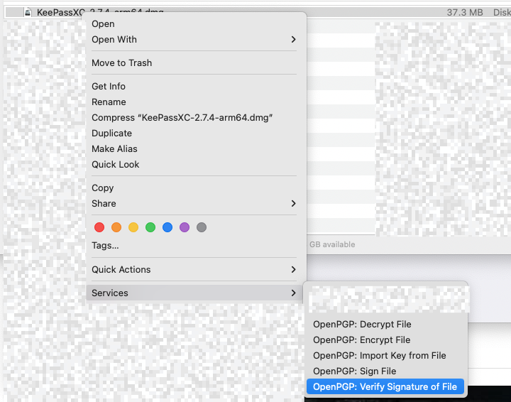 macOS Signature Verification using GPG Keychain · Issue 8919