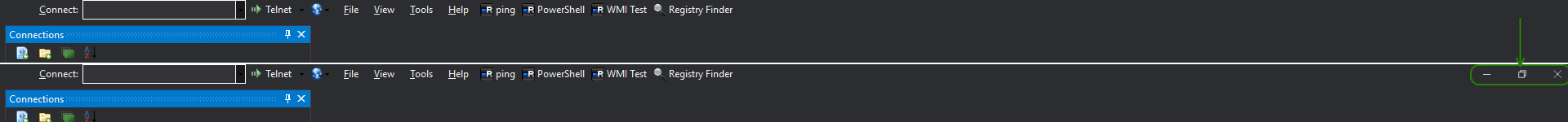 minmaxclose buttons