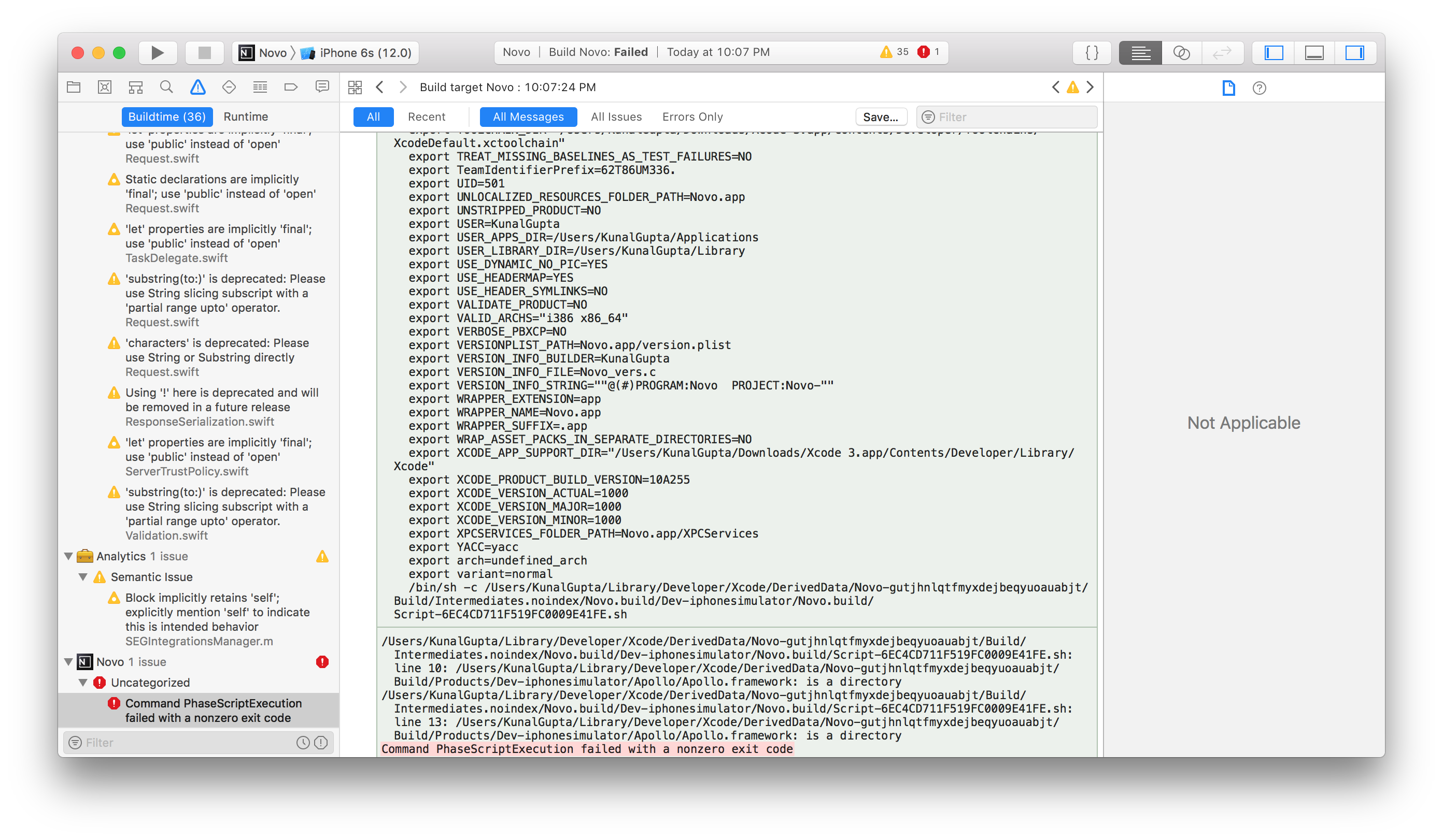 Command failed. Для Xcode читаемость. Xcode Command line Tools. Fe юзеры. Non zero exit code