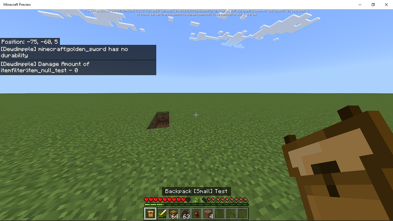 [Gametest] No ItemDurabilityComponent for vanilla items · Issue #254 ...