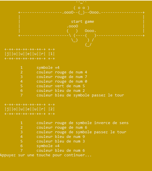 GitHub - jihenBouguerra/uno: console uno game using c