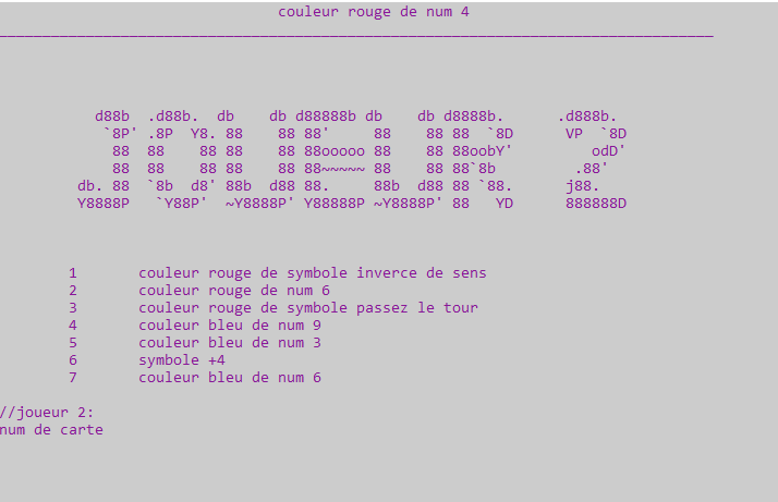 GitHub - jihenBouguerra/uno: console uno game using c