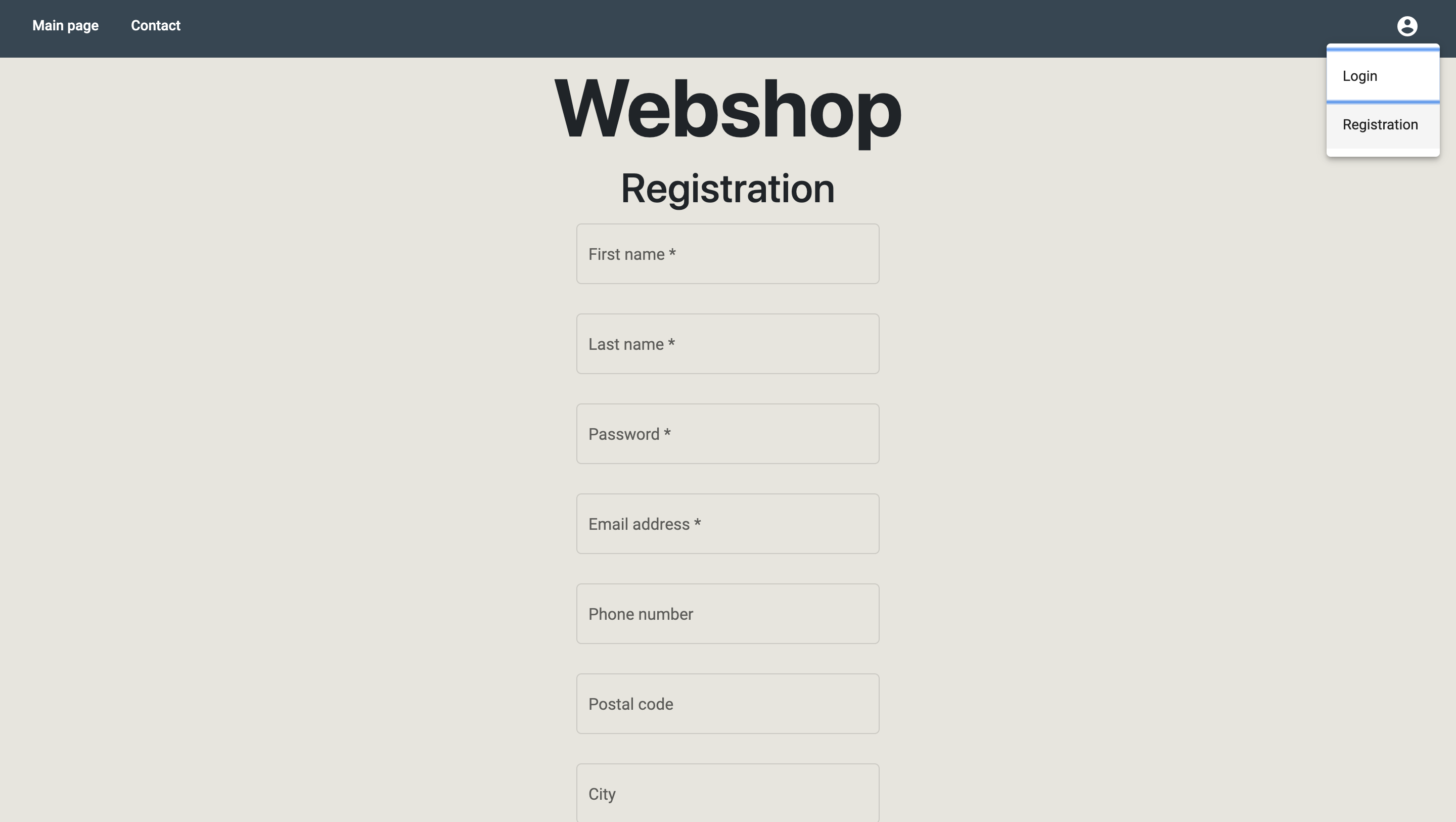 GitHub - ppolena/webshop: Webshop