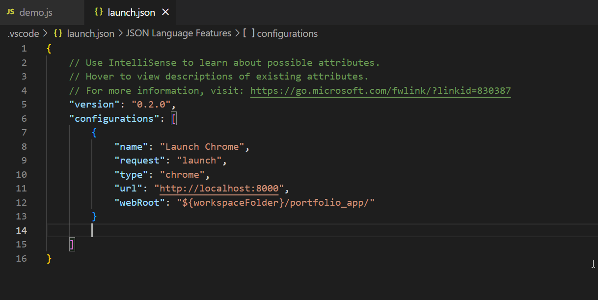 Launch json c. Node js код. как выглядит код на node js. vs code coding show react js. .vs code/launch.json.