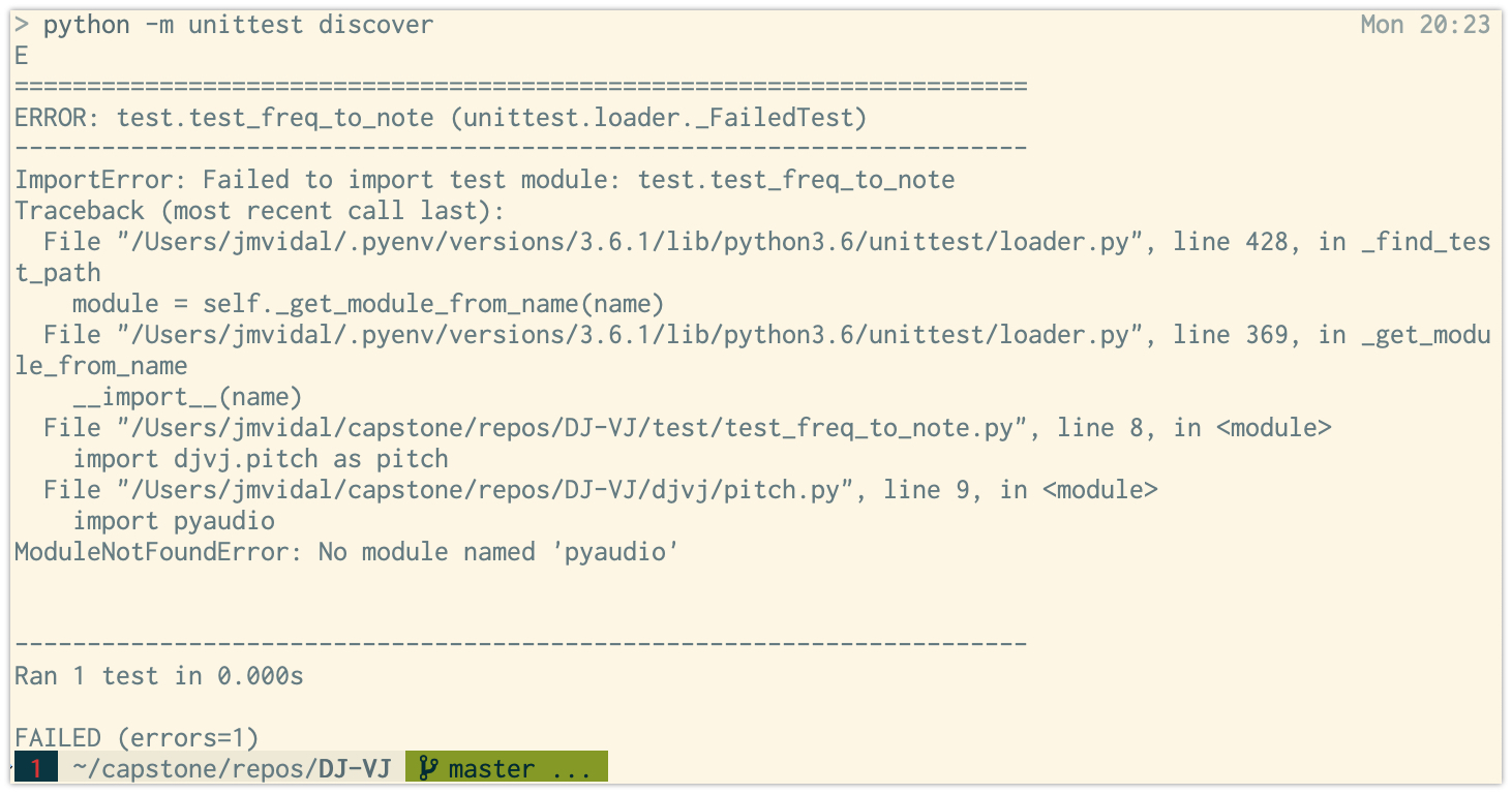 Tests do not run · Issue #96 · SCCapstone/DJ-VJ · GitHub
