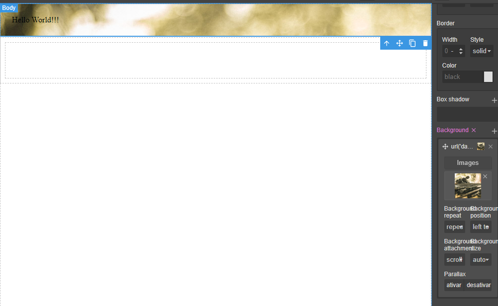 BUG Style Manager don't update background when component is selected