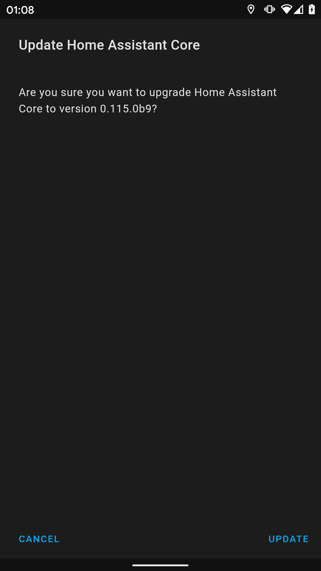 Inconsistent wording in Supervisor when there is an update/upgrade ...